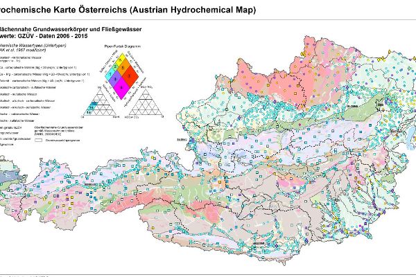 Hydrochemische Karte Österreichs