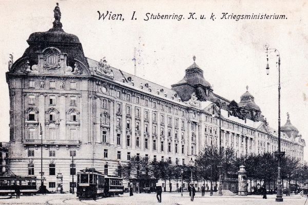 Picture of the government building, Stubenring 1 in the year 1914