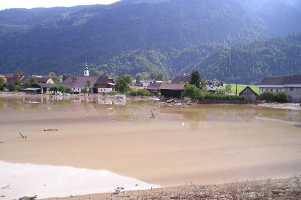 Hochwasser Vorderberg 2003 - Gemeinde Sankt Stefan im Gailtal