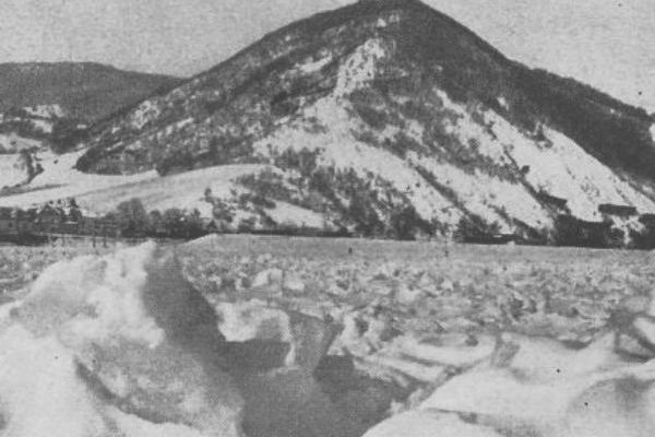Eis an der Donau im Winter 1929/29