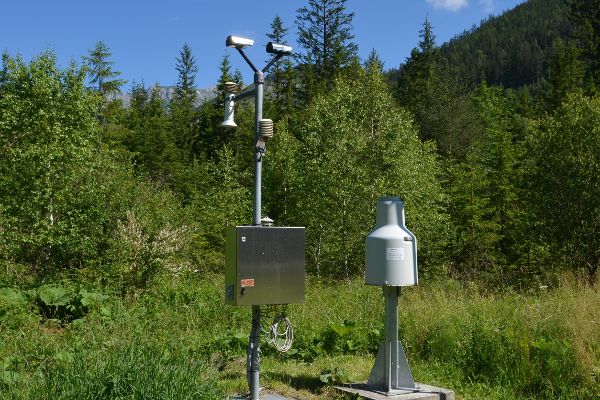Niederschlagsmessstelle in Stankt Ilgen-Steiermark