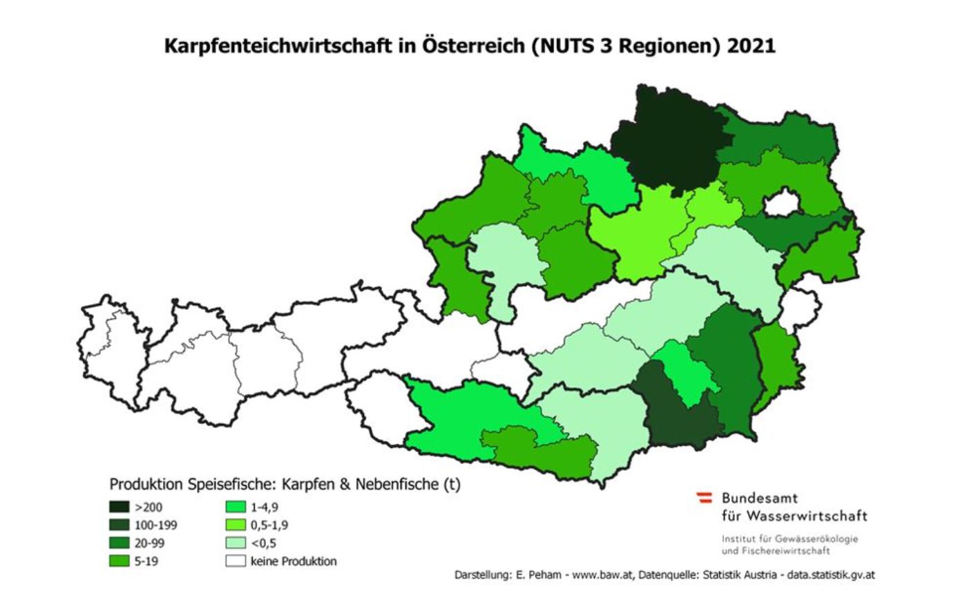 Karpfenteichwirtschaft in Österreich 2021