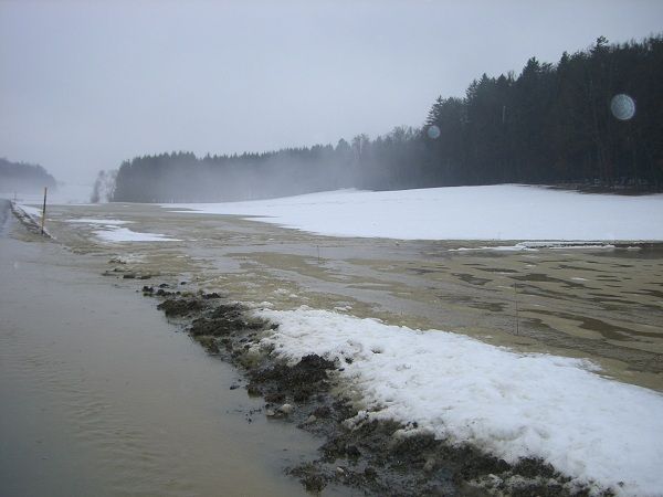 Hochwasser am Sulzbach in Sulz