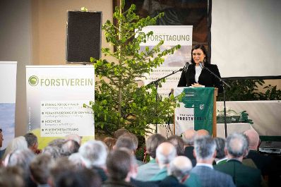 Nachhaltigkeitsministerin Elisabeth K&ouml;stinger war heute bei der Forsttagung in Seckau in der Steiermark zu Gast.