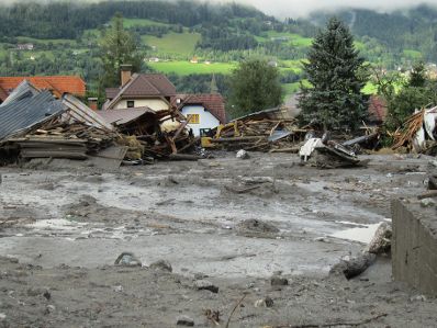 Vom 20. bis 22. Juli 2012 f&uuml;hrten heftige Gewitter in St. Lorenzen im Paltental zu &Uuml;berflutungen und Murenabg&auml;ngen. Es ging eine meterhohe Schlammlawine ab.