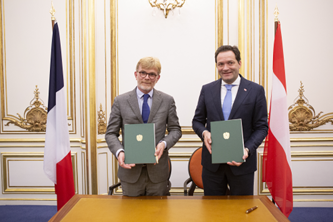 Landwirtschaftsminister Totschnig mit französischem Minister Fesenau