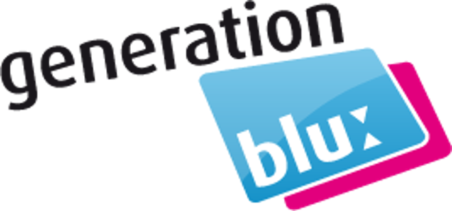 Logo mit Schriftzug Generation blue